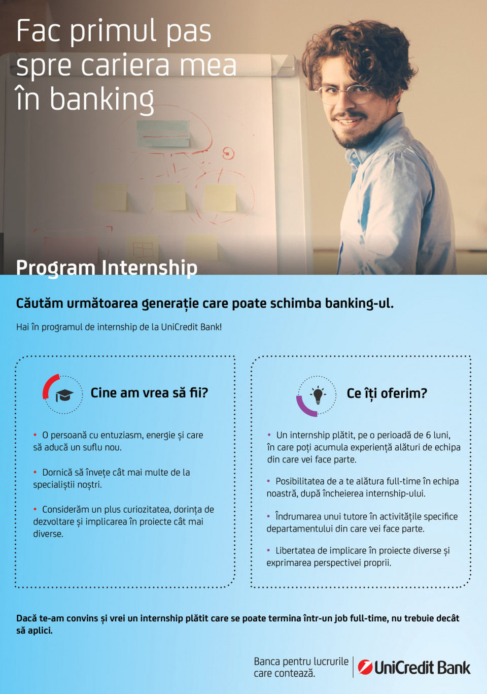 Internship Program, UniCredit Bank - Aplica pe eJobs!