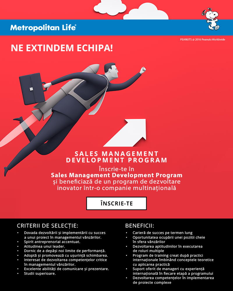 Sales Management Development Program Metropolitan Life Asigurari Metlife Europe D A C Dublin Sucursala Bucuresti Aplica Pe Ejobs